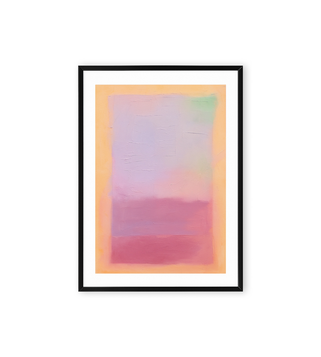 modern abstract blush pink wall art