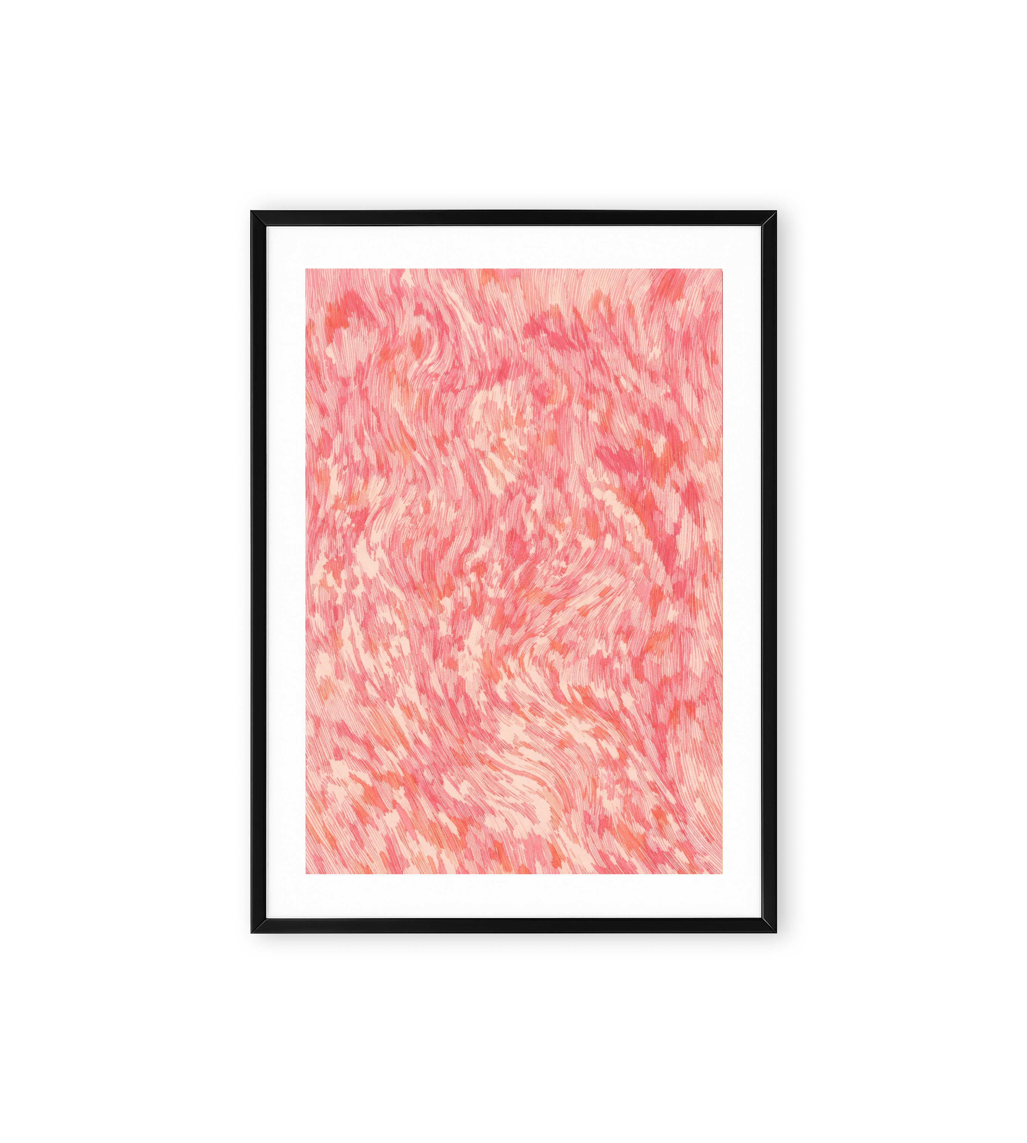 Pink abstract wall art for contemporary home decor